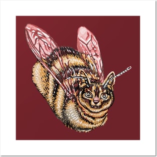 Honeybee Cat Posters and Art